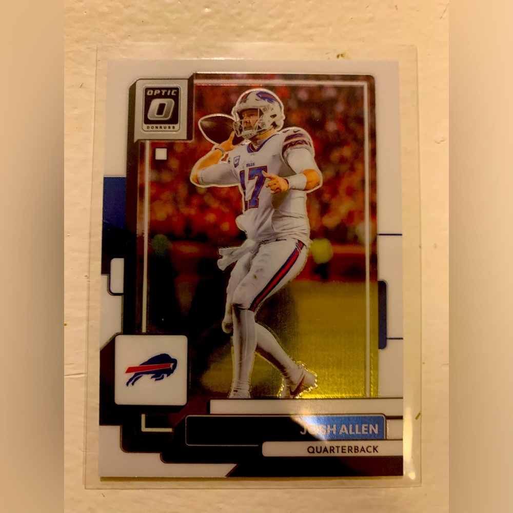 Panini optic donruss nfl card / Josh Allen QB